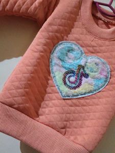 Cute Quilted Girls Sweatshirt