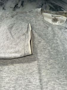 grey T-shirt