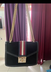 Aldo Striped Velvet Crossbody