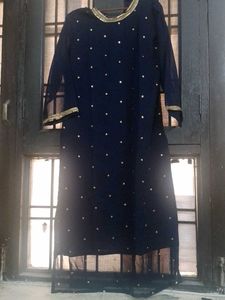Elegant Navy Blue Kurta