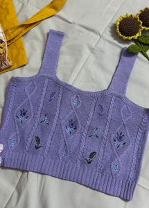 Lavender Knit Tank🍇