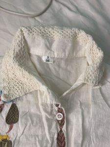 Embroidered White Blouse