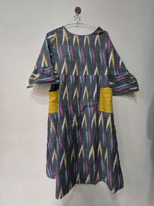 Cotton Ikat print Dress