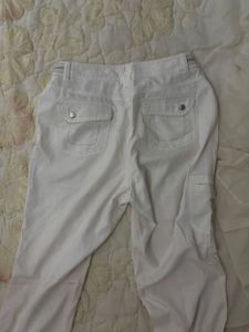White Straight Leg Pants