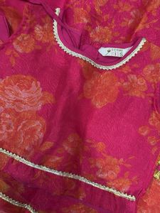 Cute Pink Girls lehenga set