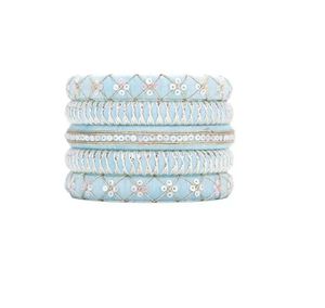 Silk Thread Bangles - Set of 4