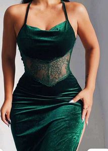 Brand New (Urbanic) Green Velvet Dress