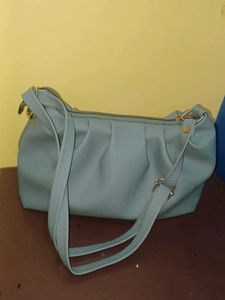 Sea Green Ruched Shoulder Bag🎀