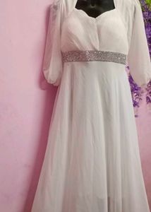 Beautiful Long Dress With Full Of Stone Work..
