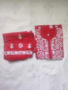 CHIKANKARI  KURTI AND PLAZZOO