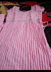 Pink Plazo Suit