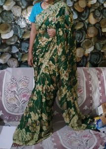 Floral Print Saree