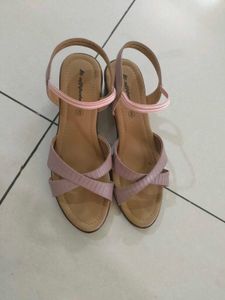 Pink Heeled Sandals