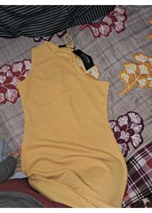 Mustard Mini Shift Dress