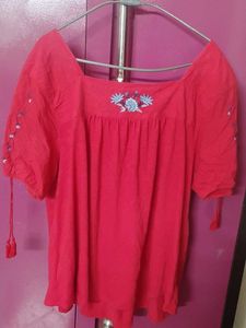 Red Colour Stylish Top