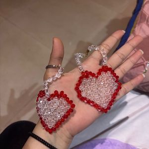 Heart Beaded Earrings