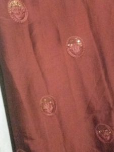 Elegant Brown Embroidered Saree