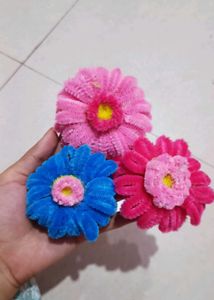 Cute Pipe Cleaner Flowers Set Of 3