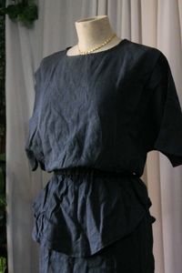 Korean Navy Blue Dress