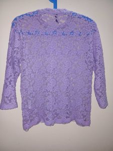 Lavender Lace Top