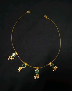 Emerald Green invisible Necklace