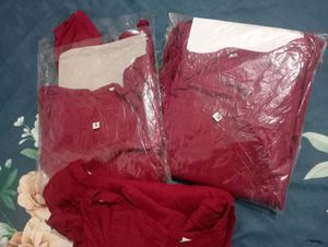 New Reyon Maroon Tshirt Tunics