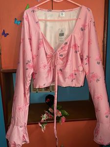 Streeestyle Floral Pink Long Sleeve Brand New Top