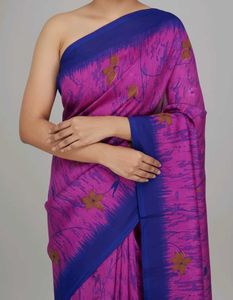 Elegant Floral Print Saree