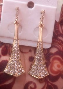 Fashion Earings Rose Gold Polish