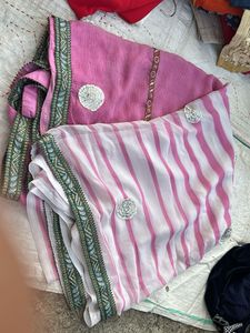 Elegant Pink Saree