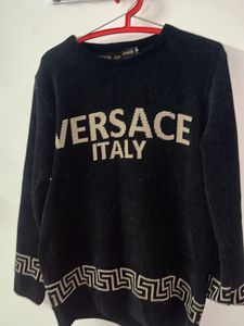 Versace Italy Black Sweater