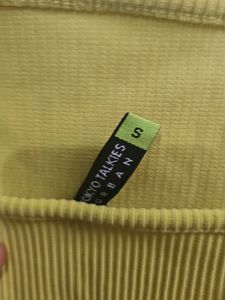 Yellow Ribbed Crop Top