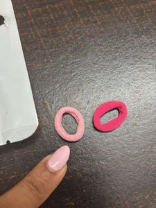 100 Pcs Hair Elastics - Pink