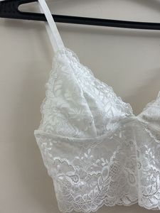 SHEIN Frenchy Casual Lace Ribbon Padded Camisole T