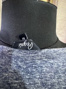 Gray Flutter Sleeve Top