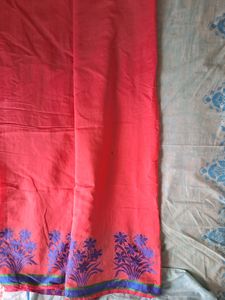 peach saree
