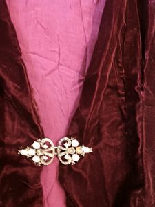Festive Maroon Jacket With Buckle