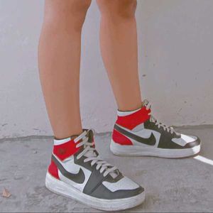 Nike Air Jordan I Unisex High Ankle Shoes Size-5 ❤