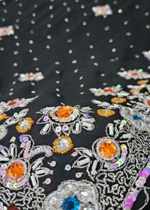 Very Beautiful Work 😍 Saree 🥻 Black Color