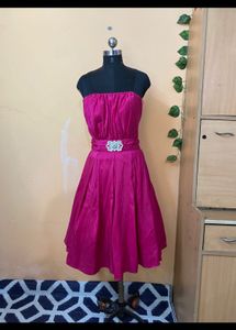 Hot Pink Tube Dress