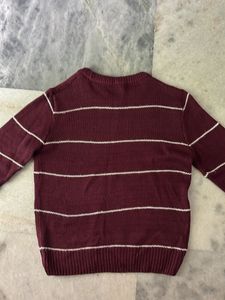 Striped Maroon Sweater