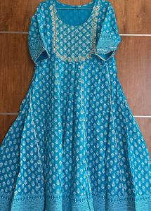 Elegant Blue Printed Kurta