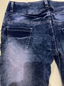 Blue Mid Rise Denim