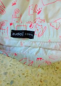 Cat Print Skirt