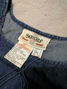 90s VTG denim sleeveless top