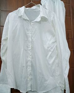 White Linen Co-ord Free Size