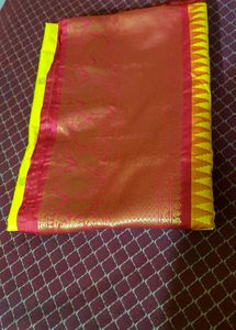 Elegant Yellow premium Gadwal Saree