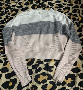 Color Block Knit Sweater