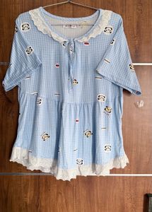 Night Dress With Full Pair