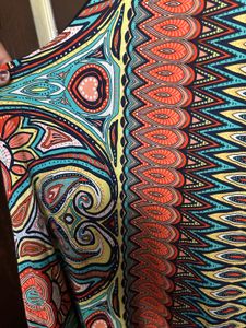 Patterned Sleeveless Dress